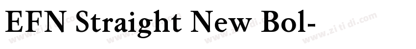 EFN Straight New Bol字体转换